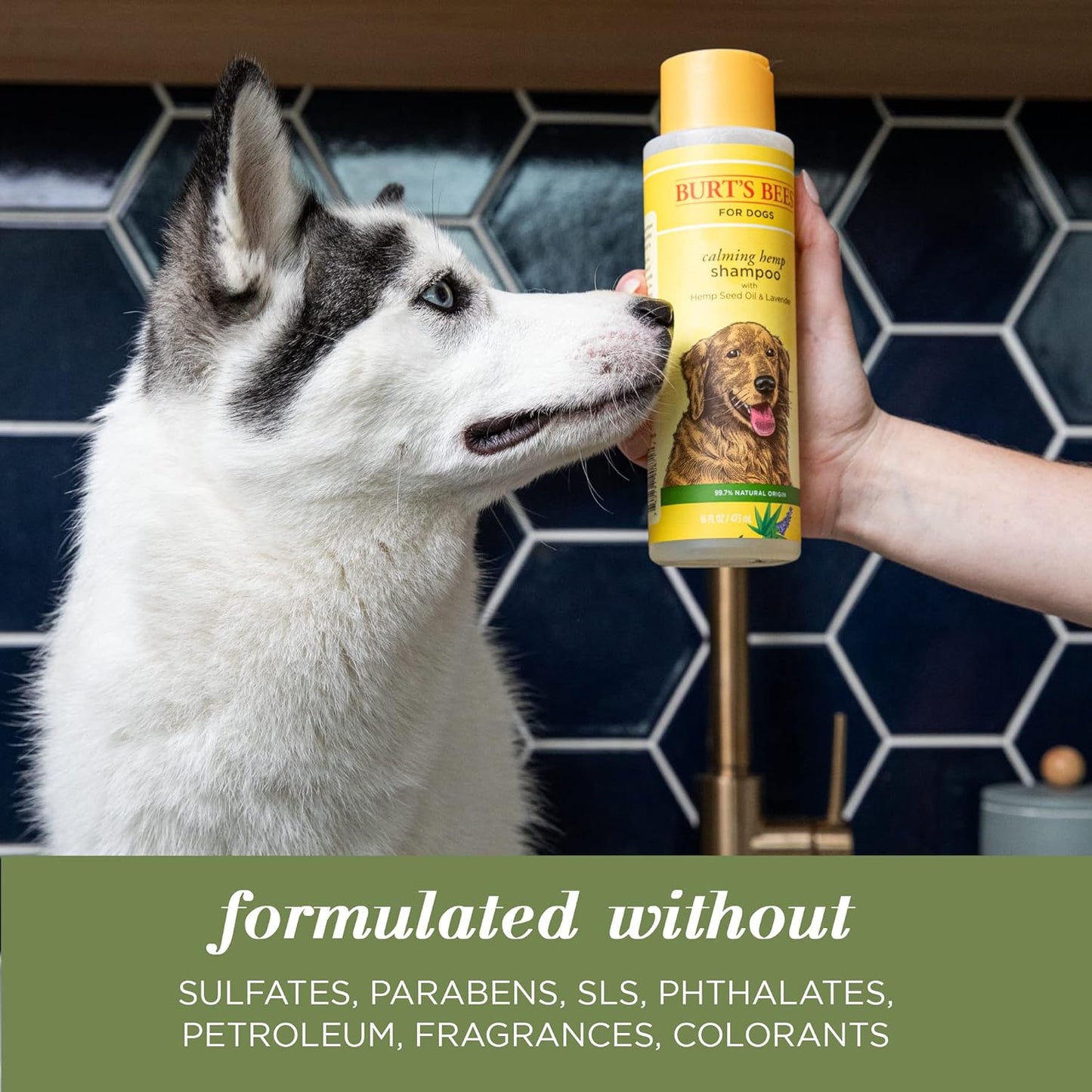 Calming Dog Shampoo with Hemp Seed Oil and Lavender
