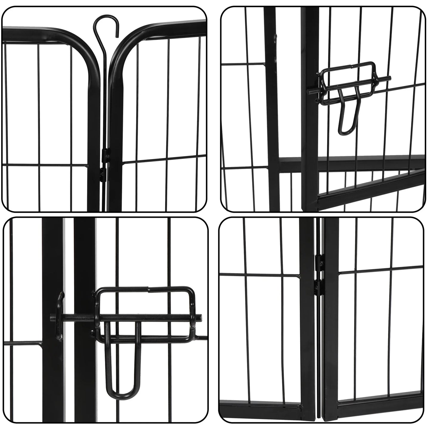 Metal Exercise Pen W/ Doors