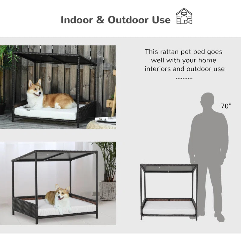 Kirklin Rattan Dog House