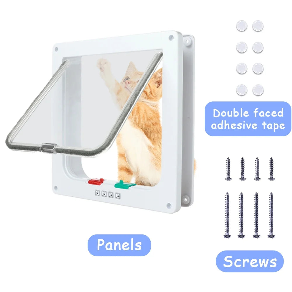 4 Way Locking Cat Flap