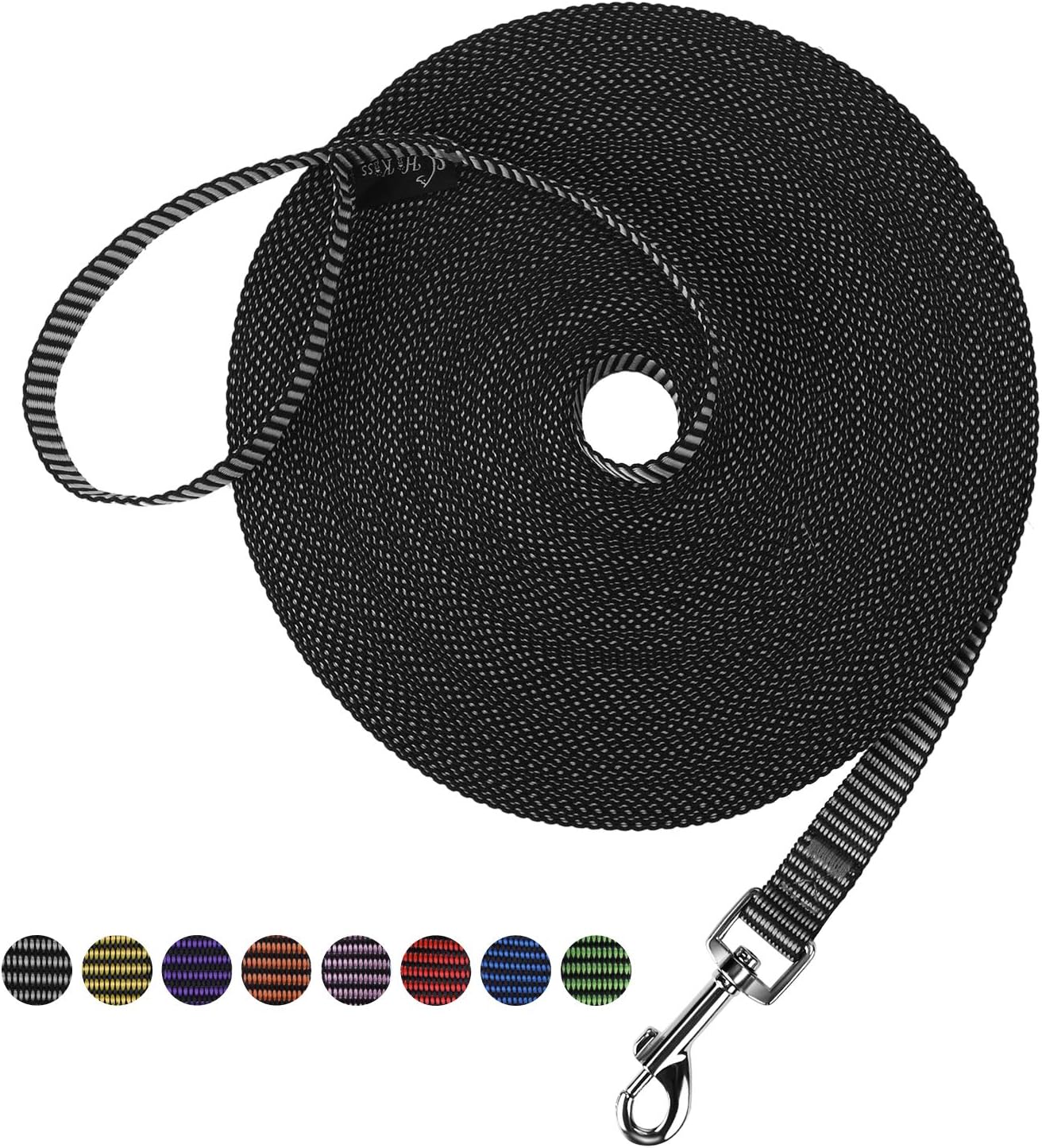Dog/Puppy Obedience Recall Training Agility Lead - 15Ft 20Ft 30Ft 50Ft 100Ft Training Leash - Great for Training, Play, Camping, or Backyard Purple 100 Feet