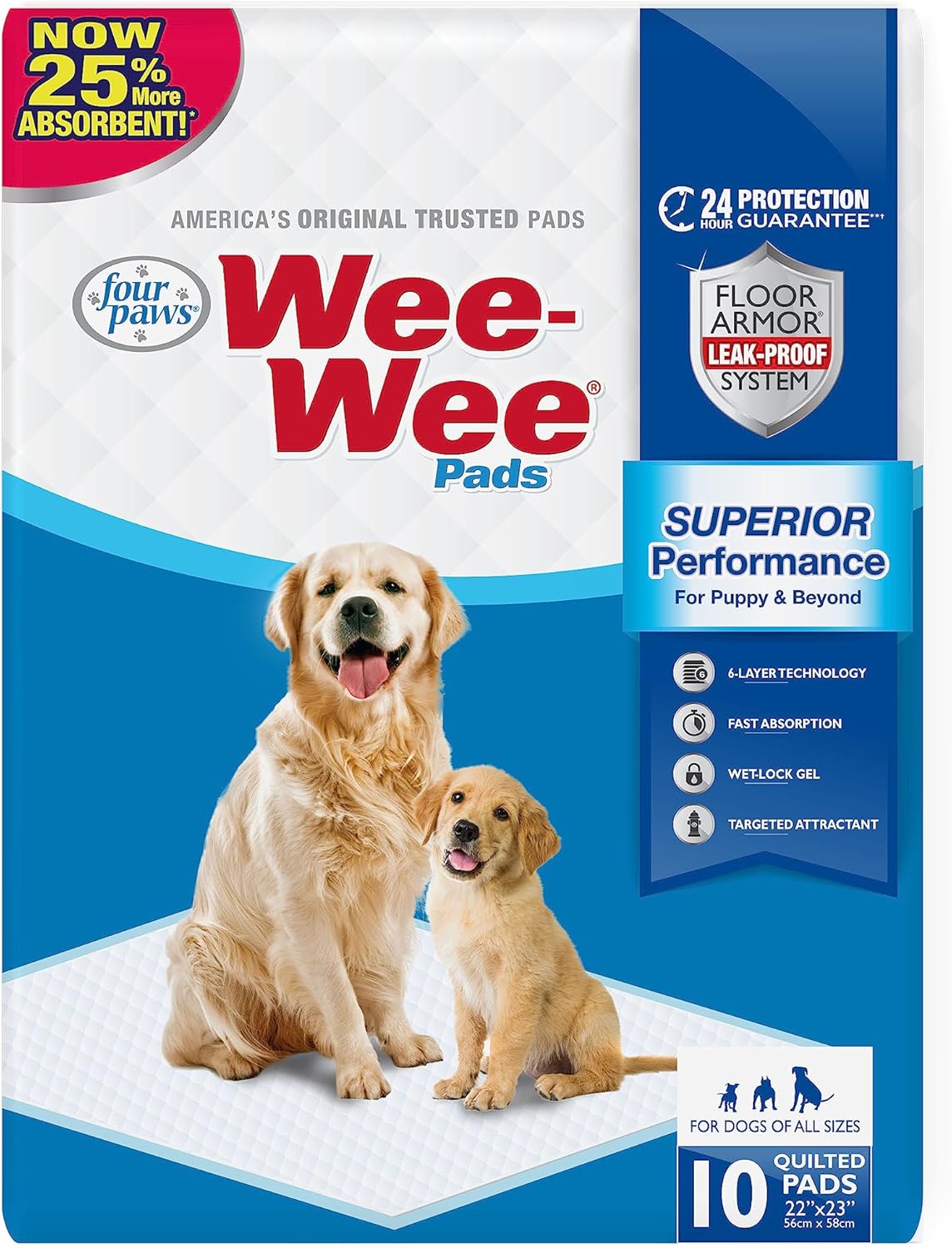 Wee-Wee Unscented Pee Pads 22" x 23"