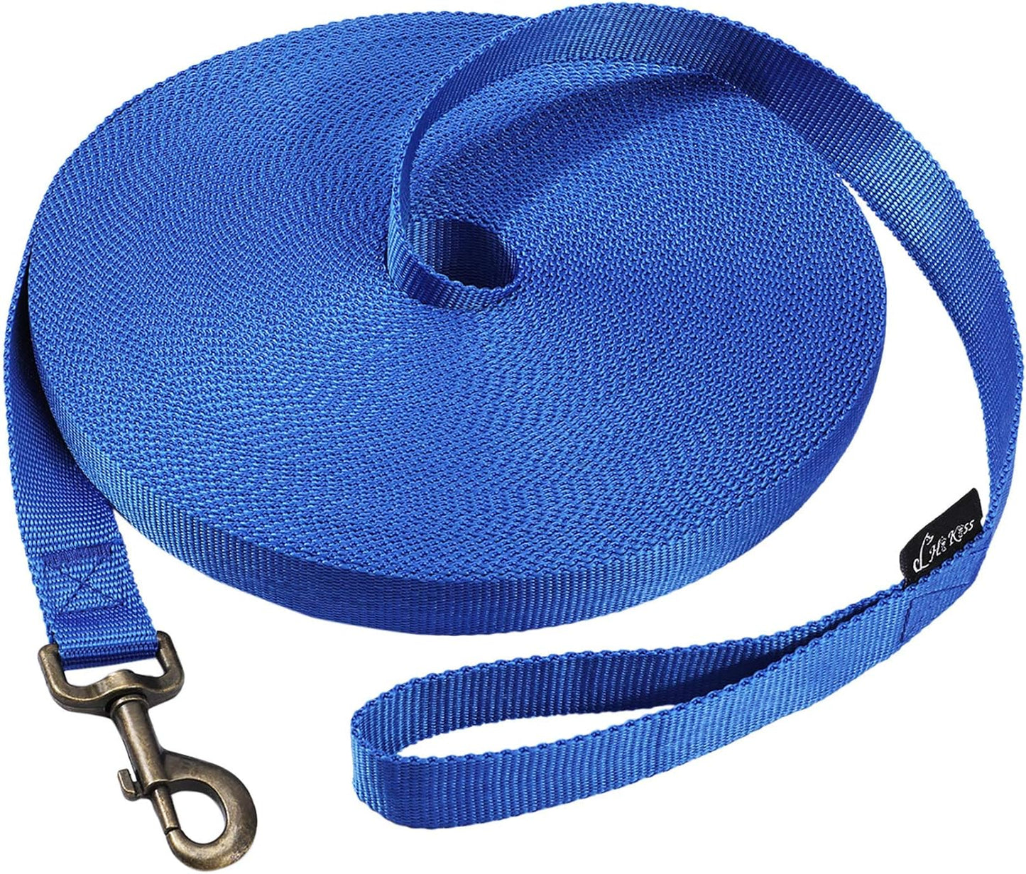 Dog/Puppy Obedience Recall Training Agility Lead - 15Ft 20Ft 30Ft 50Ft 100Ft Training Leash - Great for Training, Play, Camping, or Backyard Purple 100 Feet