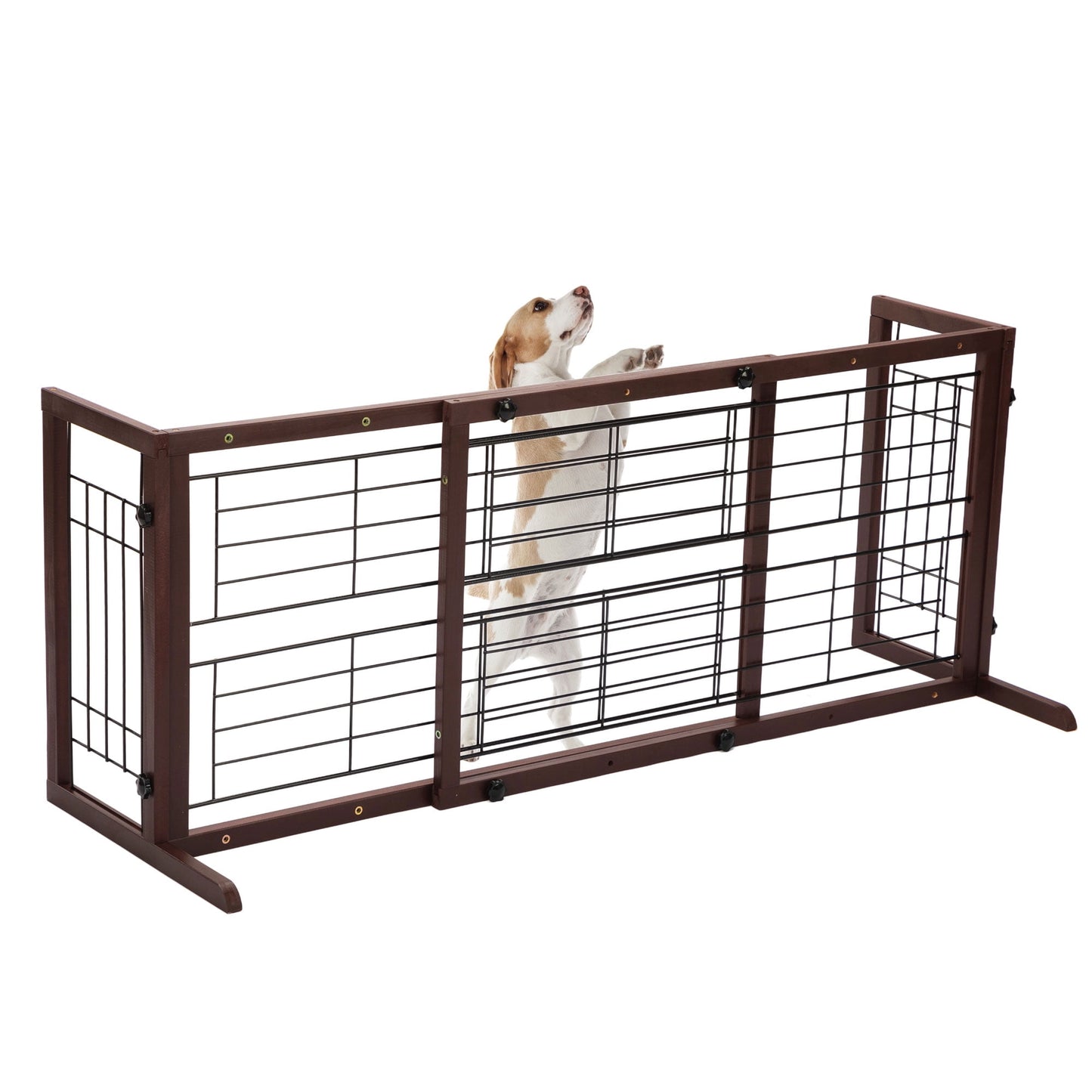 Freestanding Wood Pet Gate, 38"-71"