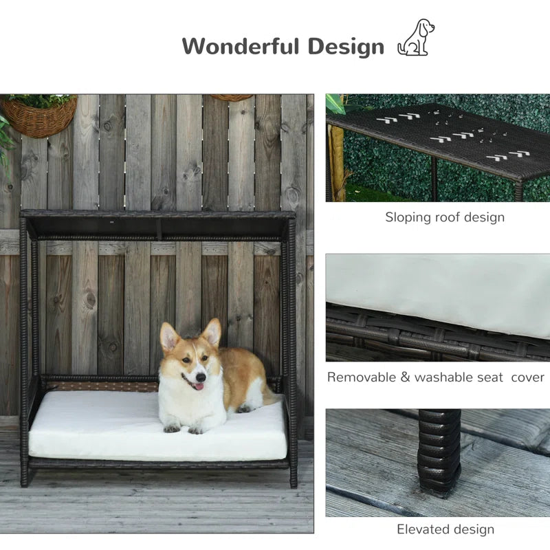 Kirklin Rattan Dog House