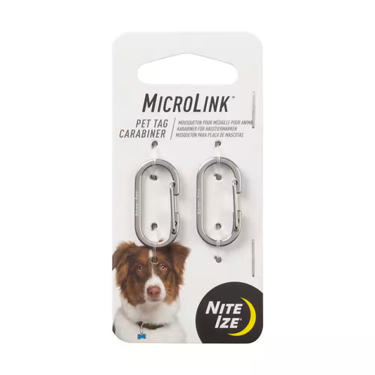 Pet Tag Carabiner - Stainless (2-Pack)