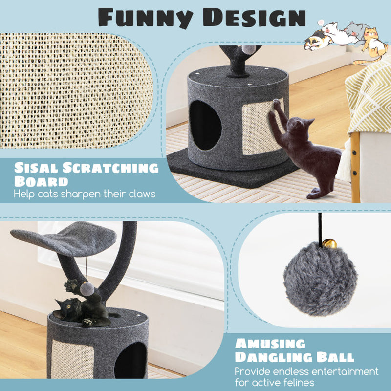 🐾 Ultimate Cat Tree for Large & Small Cats Stylish. Sturdy. Purr-fectly Cozy. Treat your feline royalty to the ultimate playground that blends sleek design with unbeatable durability. Whether you’ve got a curious kitten or a hefty Maine Coon, this cat tree is built to handle it all—with elegance.