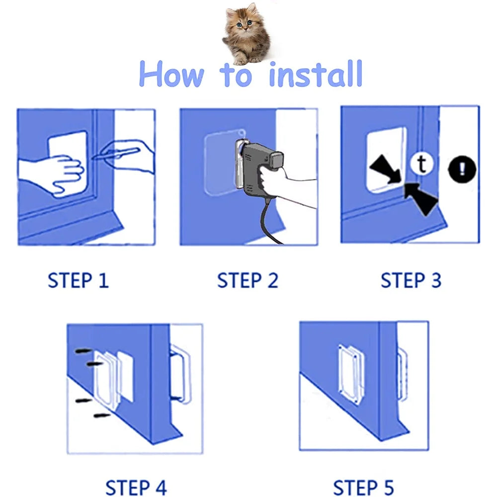 4 Way Locking Cat Flap