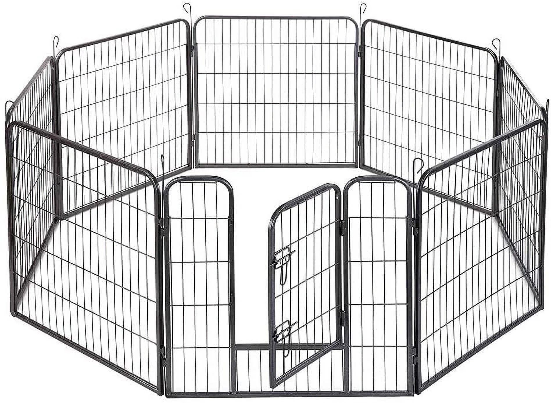 Foldable Metal Dog Pen, 32" Height