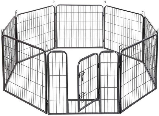 Foldable Metal Dog Pen, 32" Height