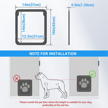 Pet Door for Screen Doors