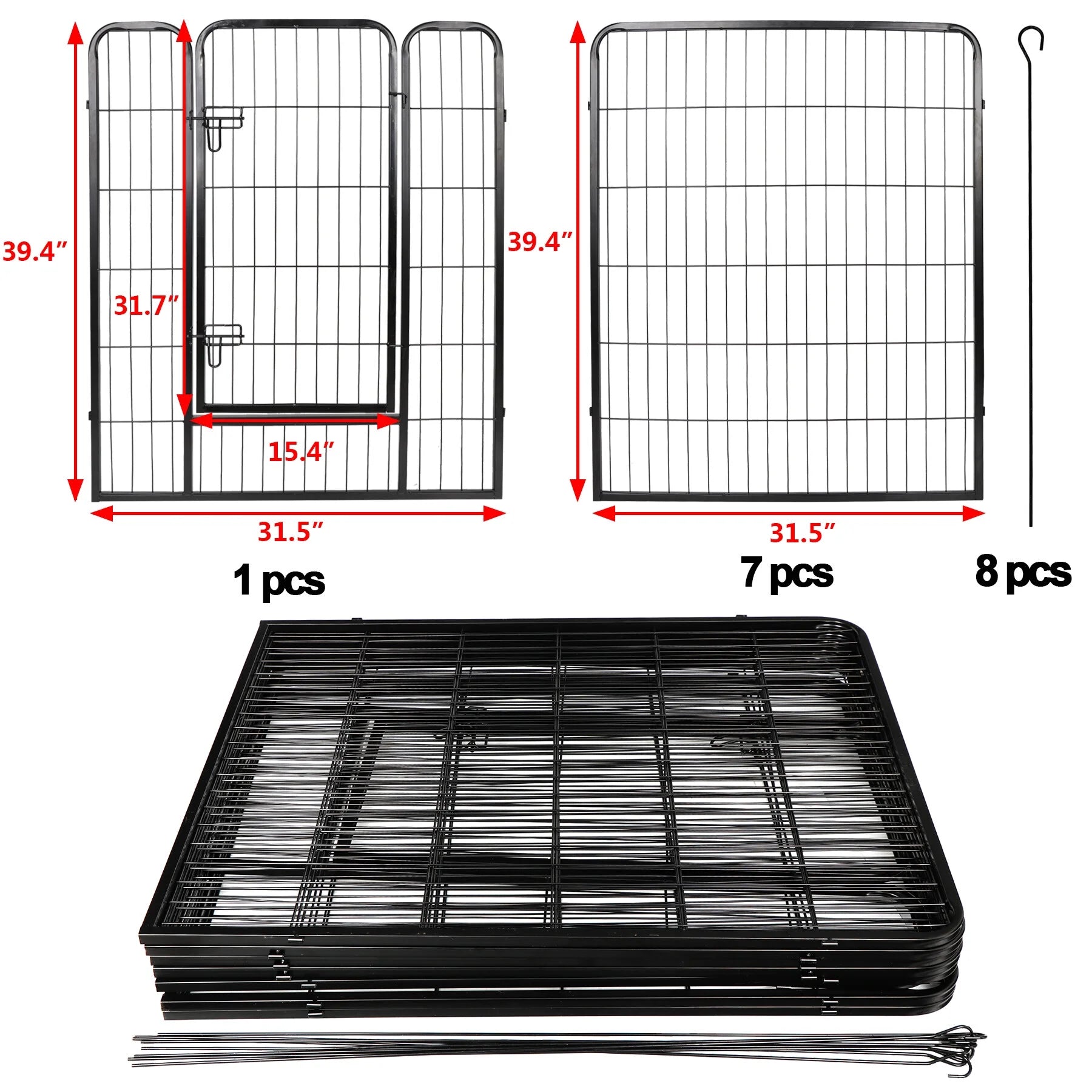 Metal Exercise Pen W/ Doors