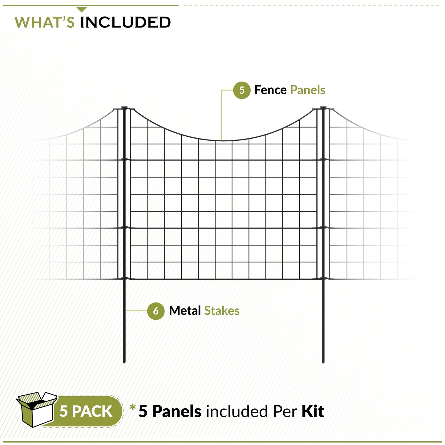 Zippity Easy Install Dog Fence, 25" Height