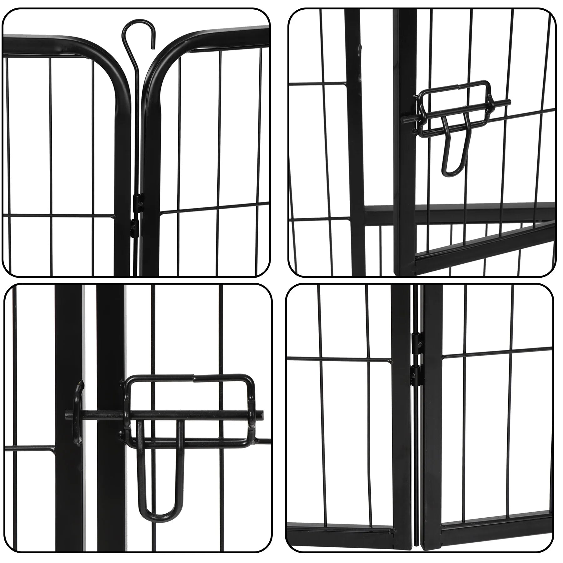 Metal Exercise Pen W/ Doors