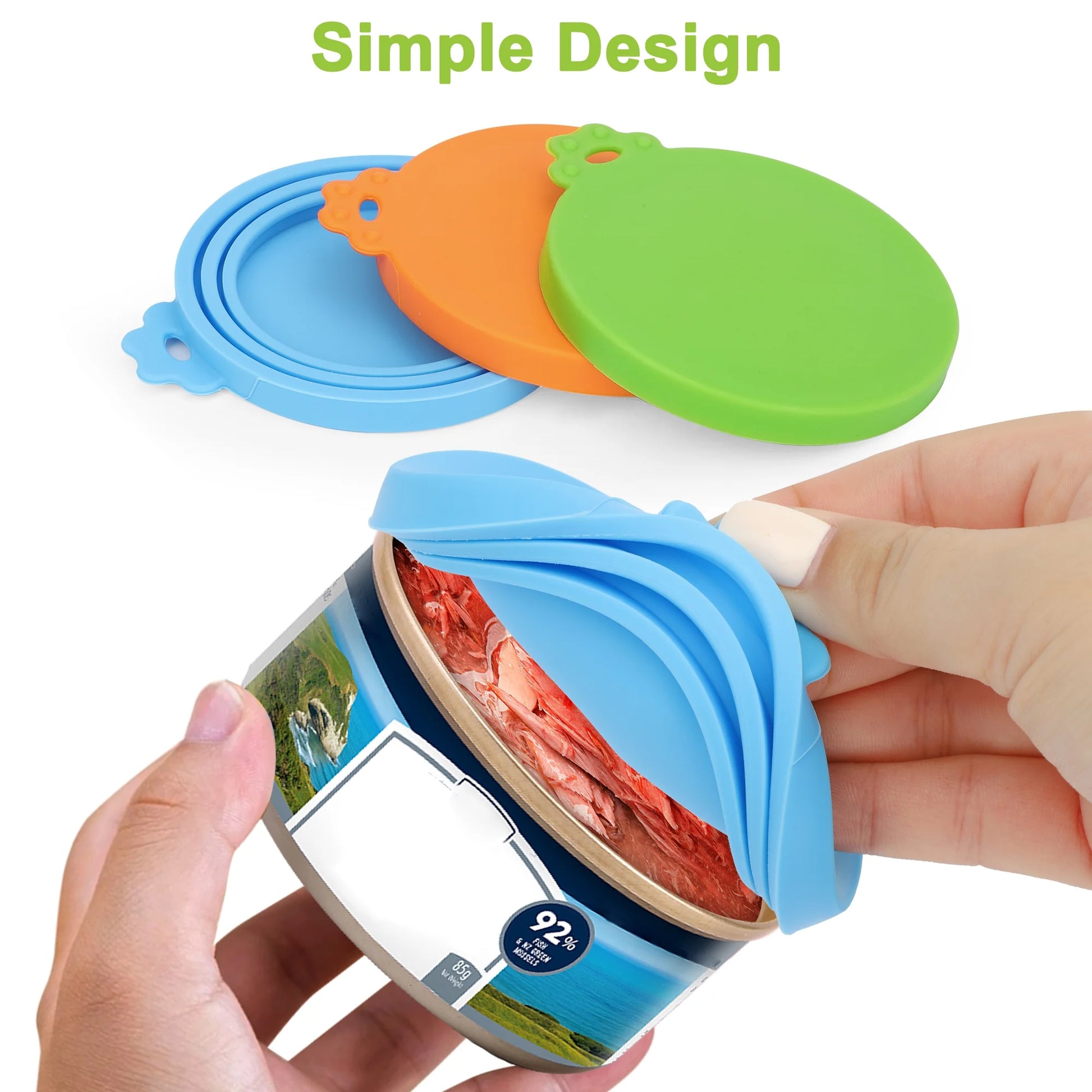 3Pcs Silicone FDA Approved Universal Pet Food Can Lids