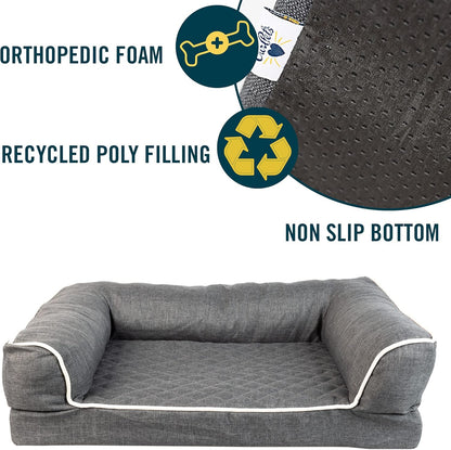 Quilted 3” Memory Foam Dog Bed