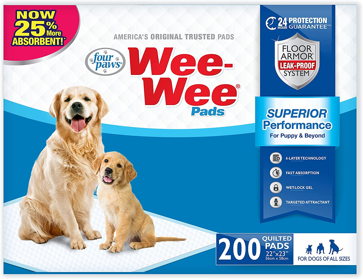 Wee-Wee Unscented Pee Pads 22" x 23"