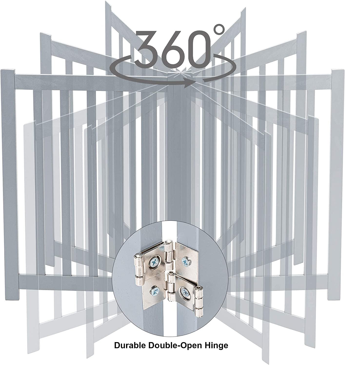 Free Standing Foldable Dog Gate 24" | 30"