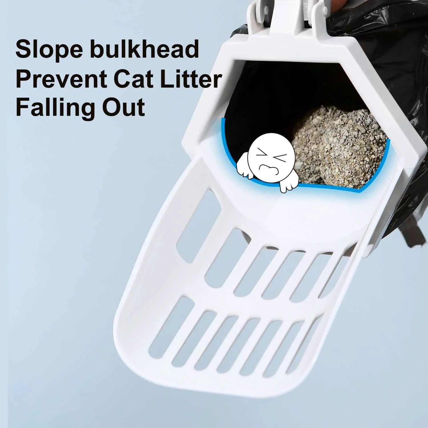 3-In-1 Cat Litter Scoop with 200 Refill Bags
