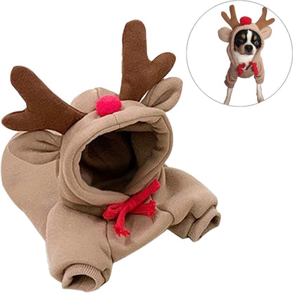 Dog Hoodie - Elk and Frog