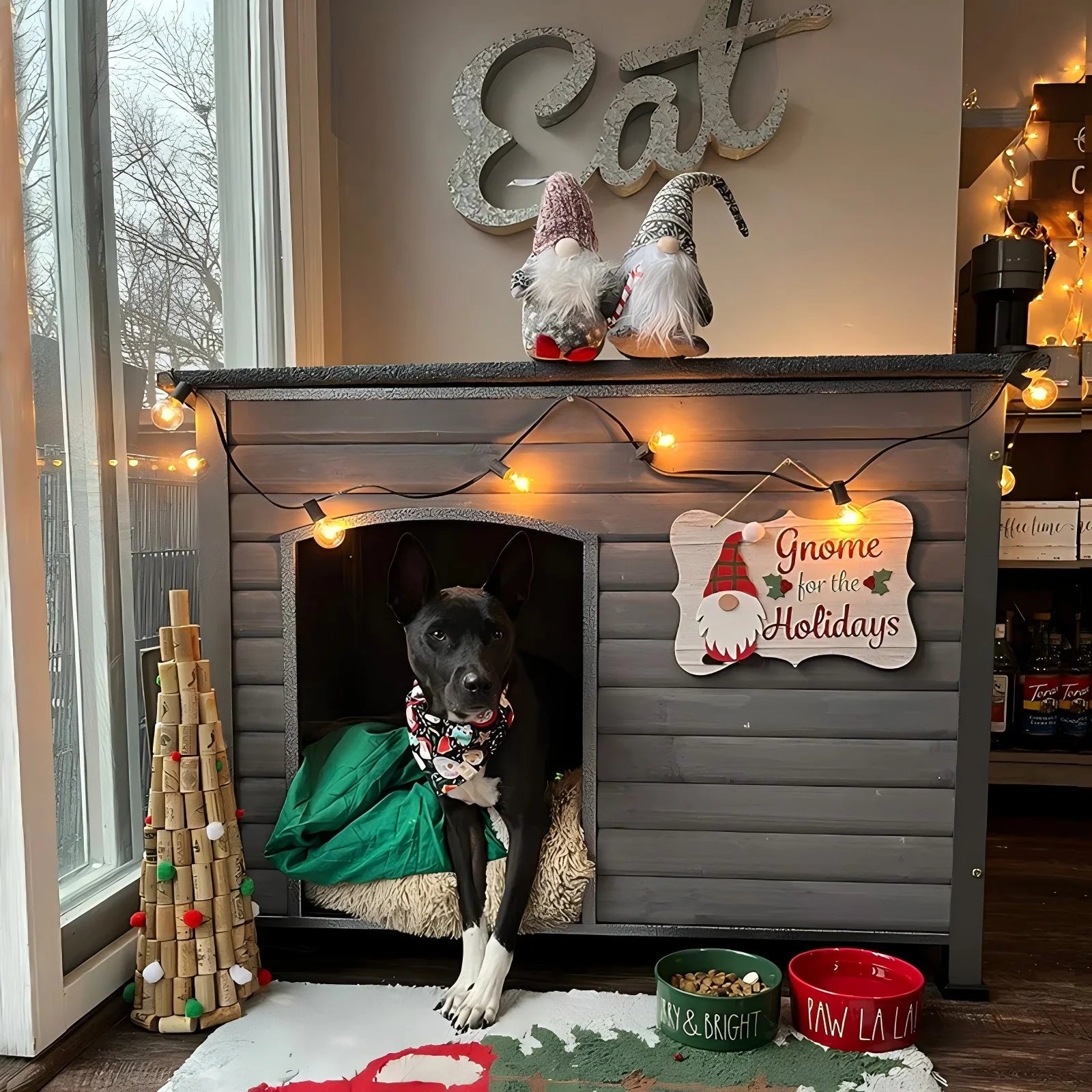 Wooden Dog House, Medium