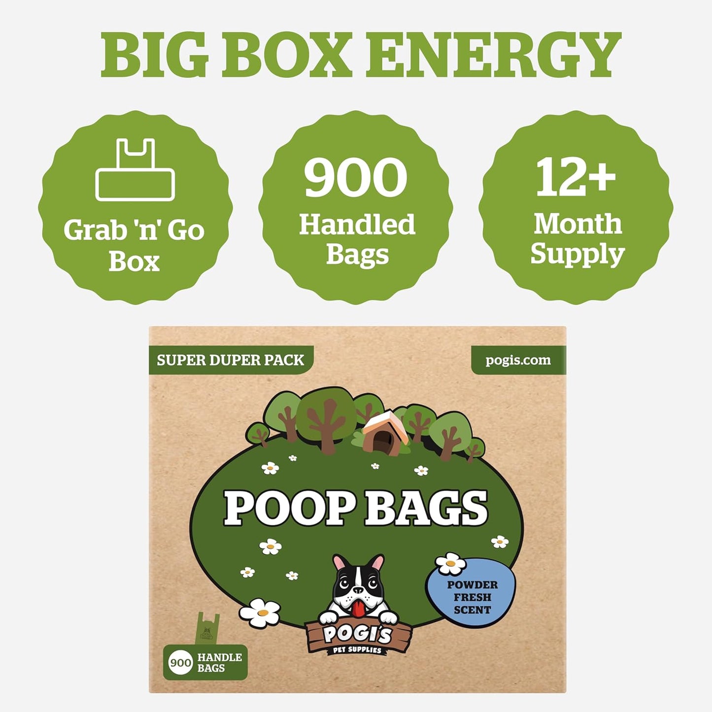 Pogi’s Dog Poop Bags with Handles