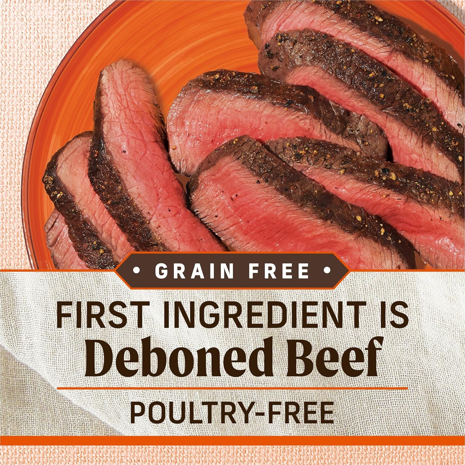 Lil’ Plates Dry Dog Food for Small Dogs, Real Texas Beef and Sweet Potato Kibble