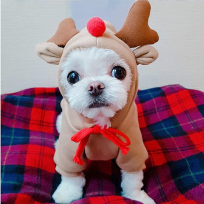 Dog Hoodie - Elk and Frog