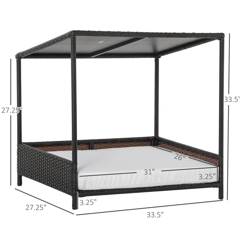 Kirklin Rattan Dog House