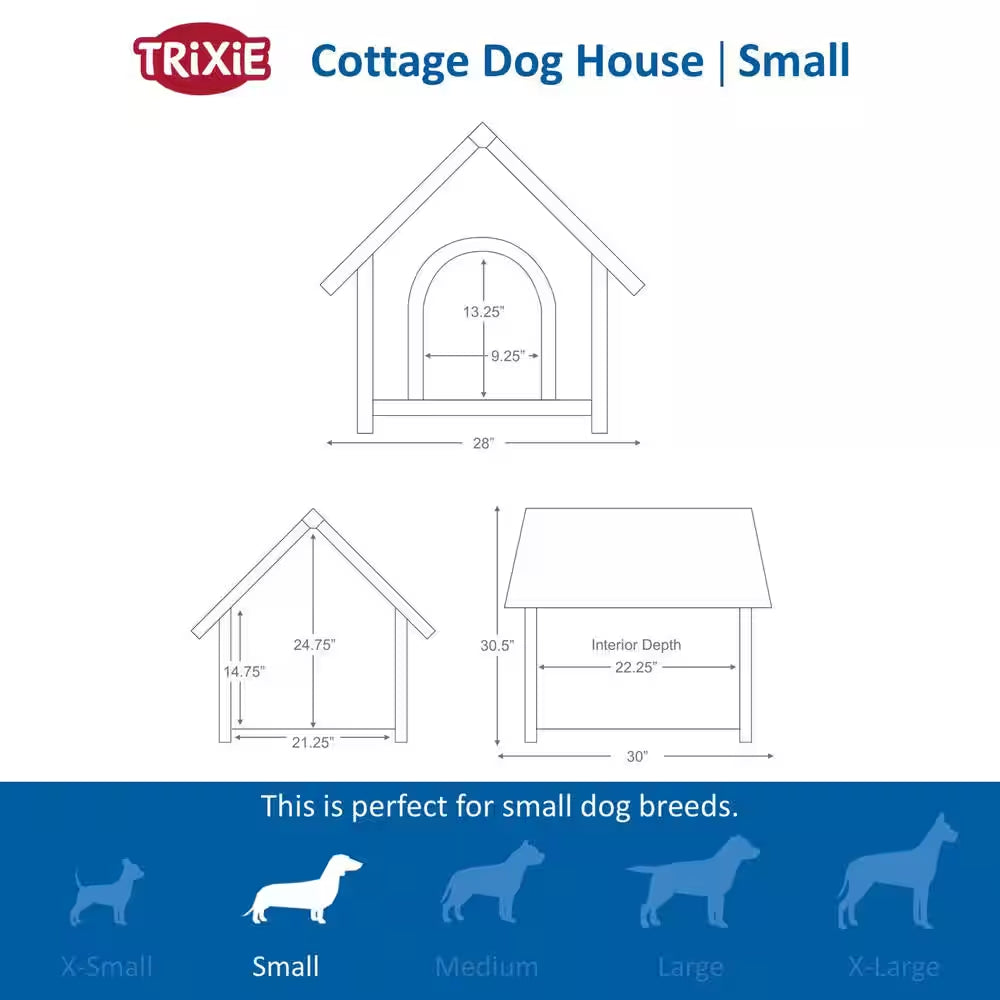 Natura Cottage Dog House, Small