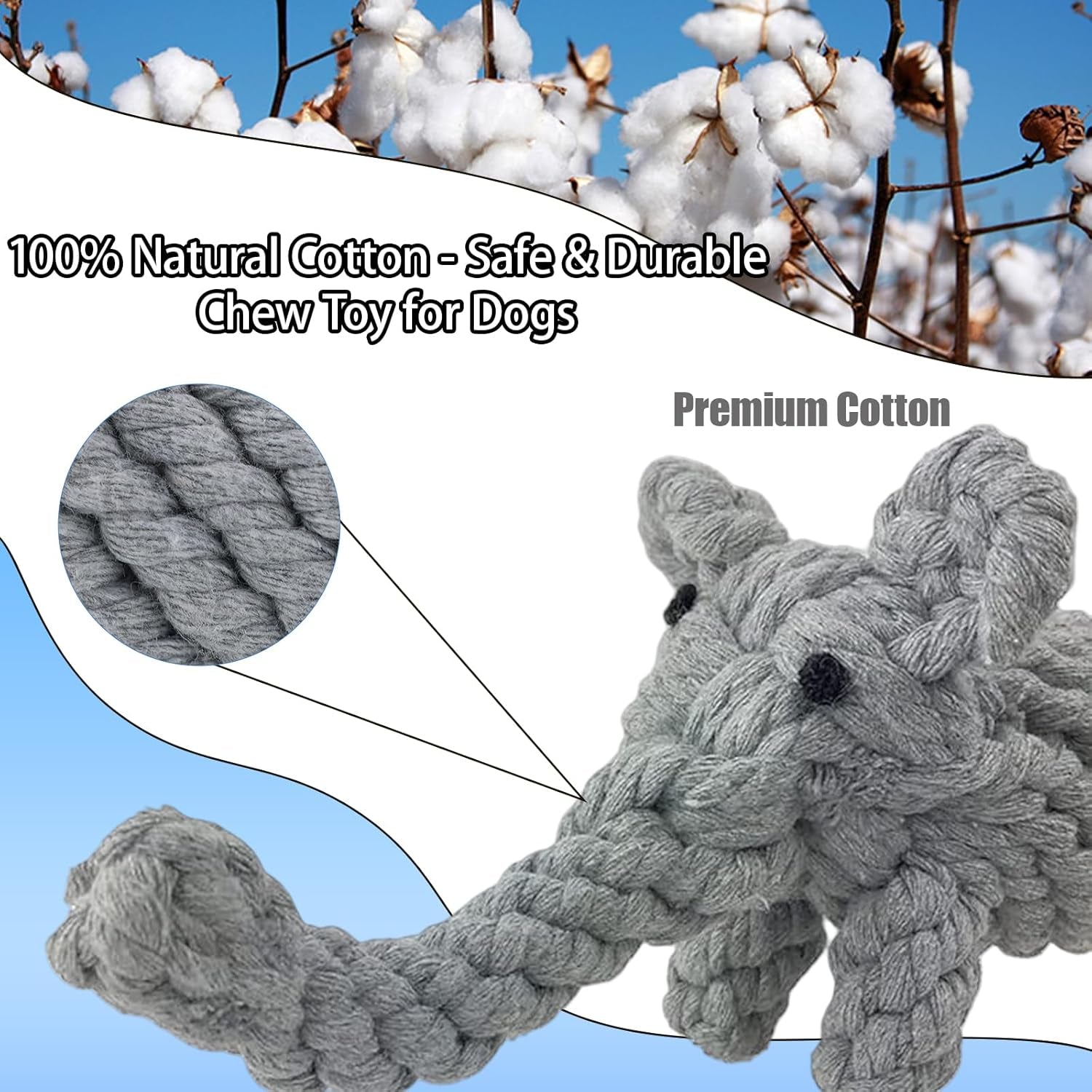 Safari Animal Rope Toy