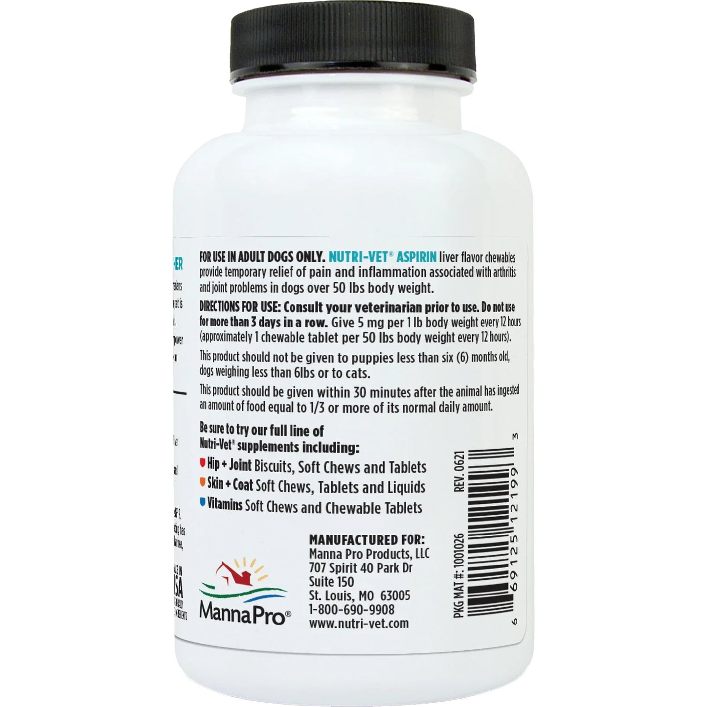 Aspirin for Medium to Large Dogs - 300Mg - 75 Count