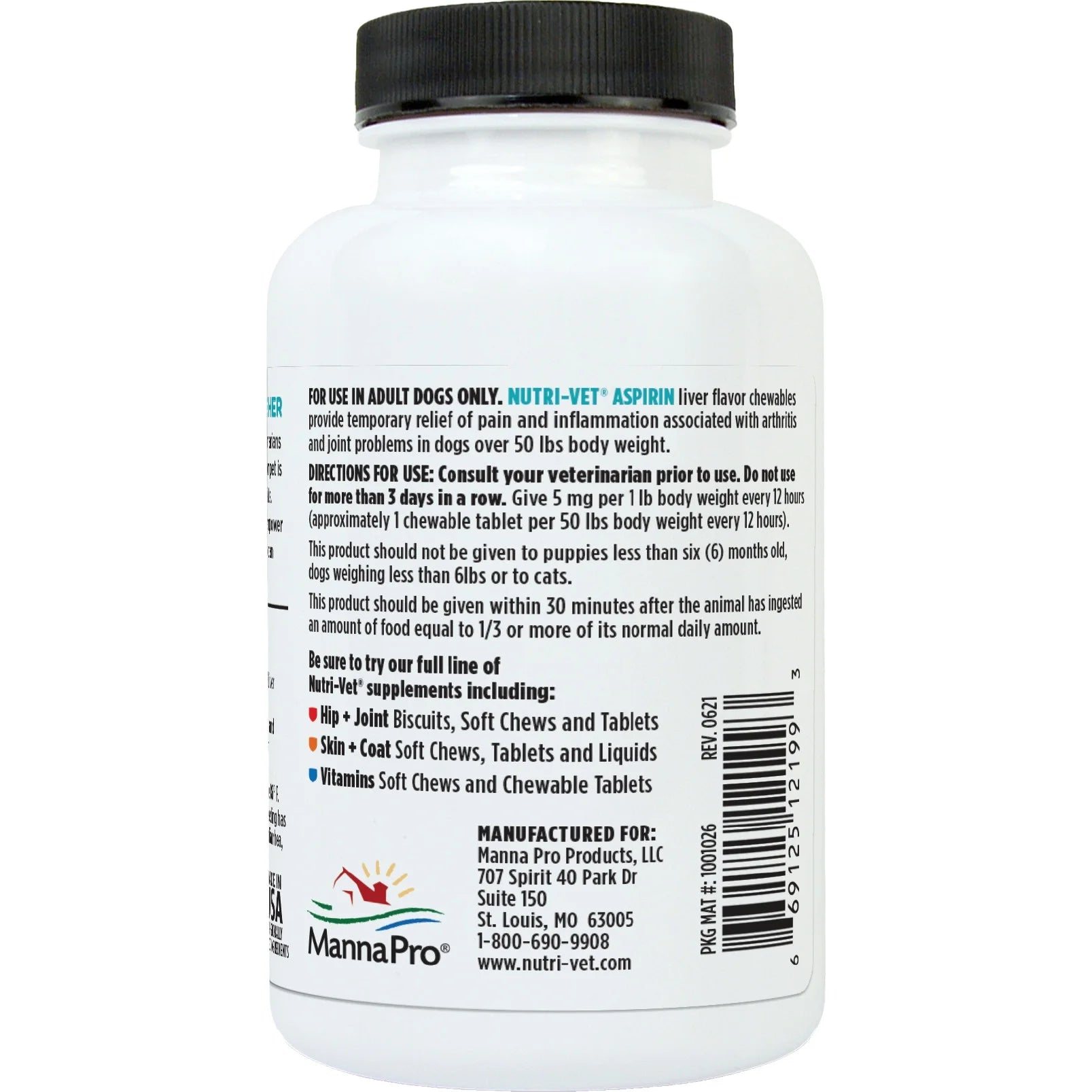 Aspirin for Medium to Large Dogs - 300Mg - 75 Count