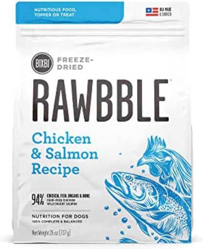 Rawbble Freeze Dried Dog Food, Beef Recipe, 12 Oz - 98% Meat and Organs, No Fillers - Pantry-Friendly Raw Dog Food for Meal, Treat or Food Topper - USA Made in Small Batches
