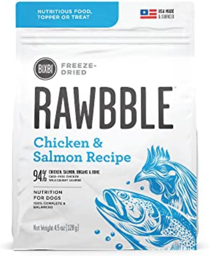 Rawbble Freeze Dried Dog Food, Beef Recipe, 12 Oz - 98% Meat and Organs, No Fillers - Pantry-Friendly Raw Dog Food for Meal, Treat or Food Topper - USA Made in Small Batches