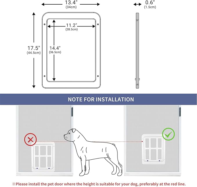 Pet Door for Screen Doors