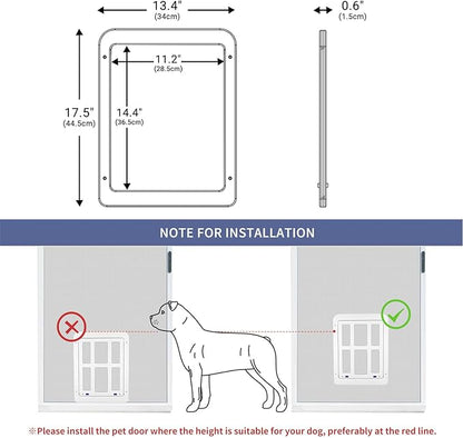 Pet Door for Screen Doors