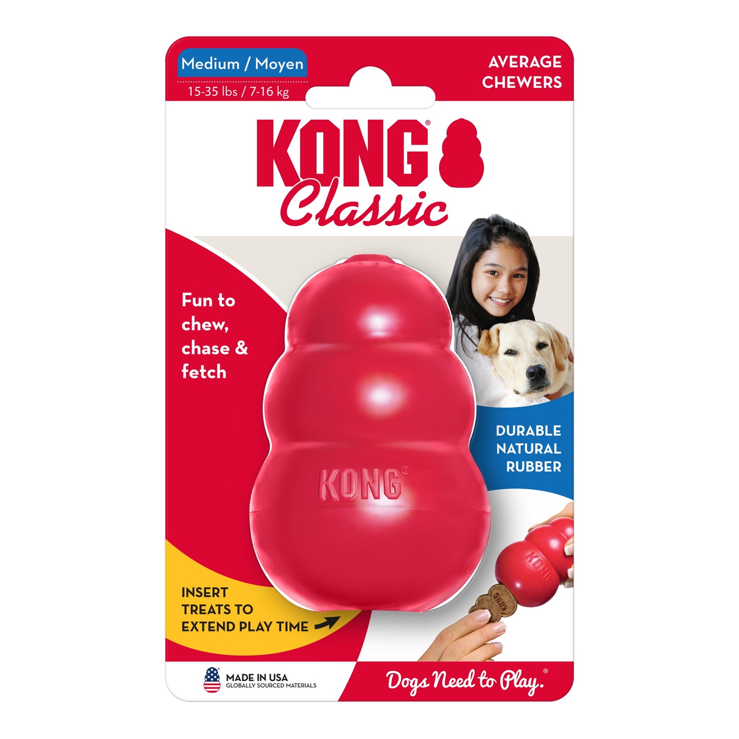 Kong® Classic Stuffable Dog Chew Toy
