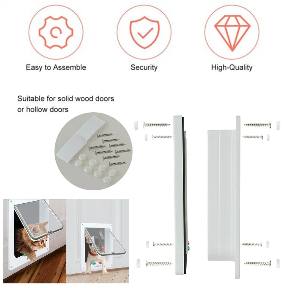 4 Way Locking Cat Flap