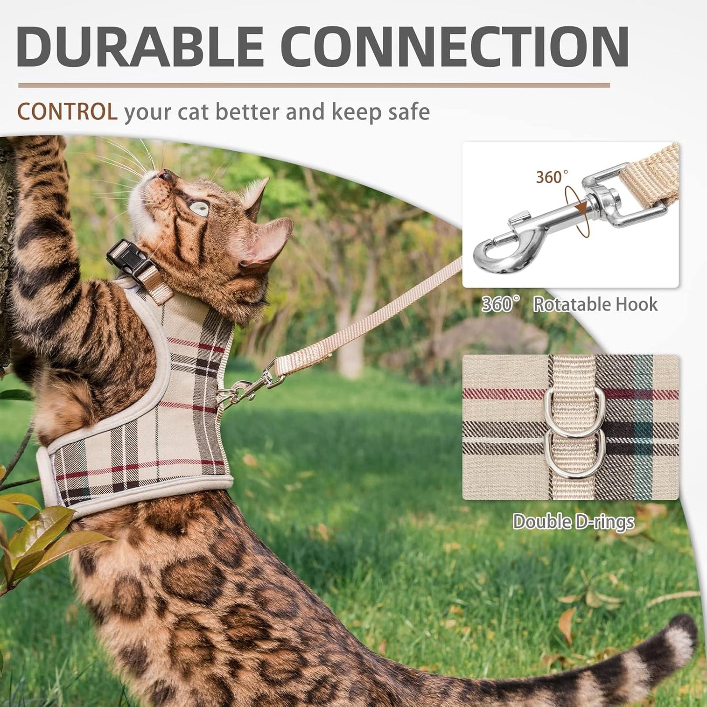 Soft Mesh Vest Harness and Leash Set