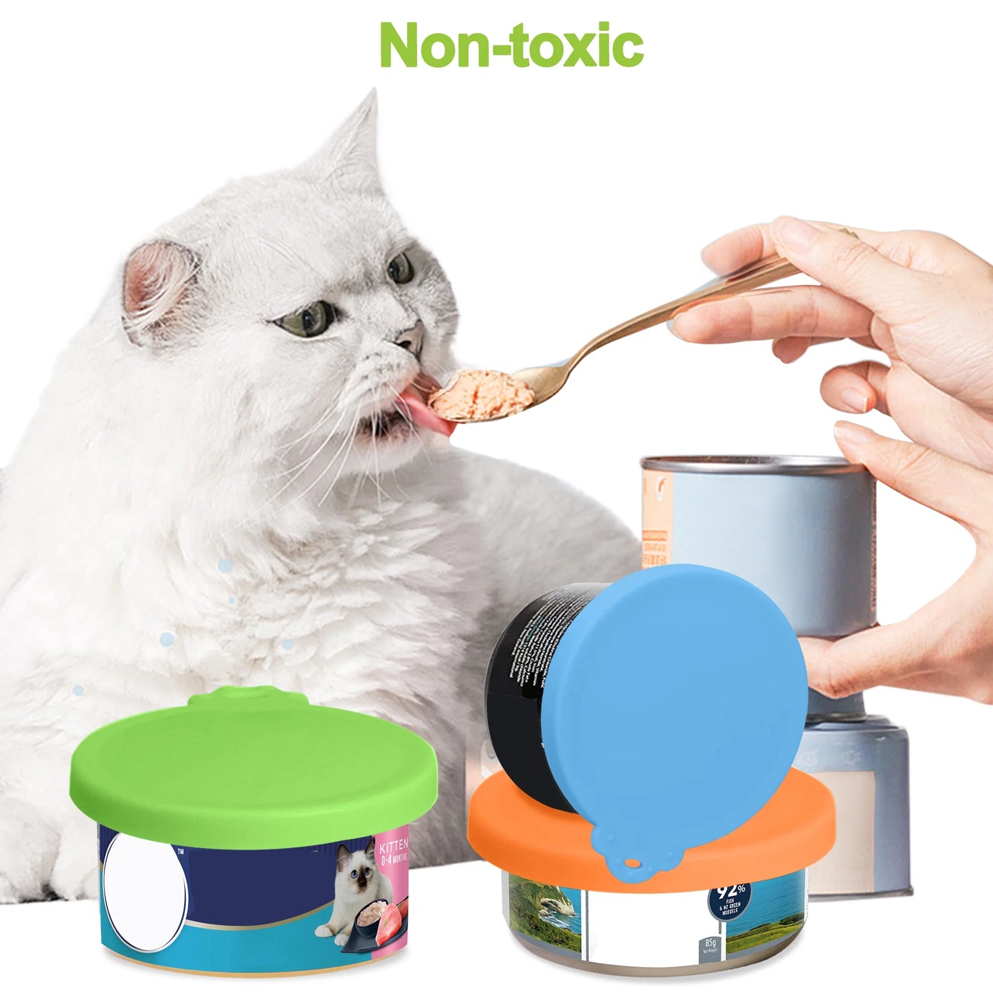 3Pcs Silicone FDA Approved Universal Pet Food Can Lids