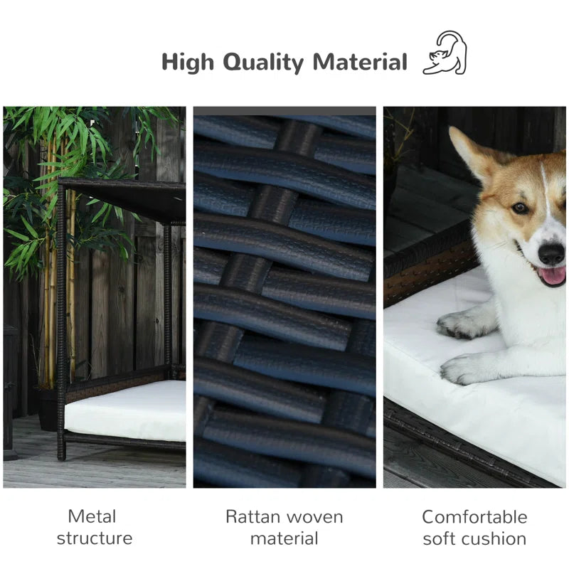 Kirklin Rattan Dog House