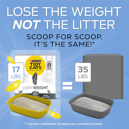 Purina Lightweight 4-In-1 Strength Multi-Cat, Clumping Litter