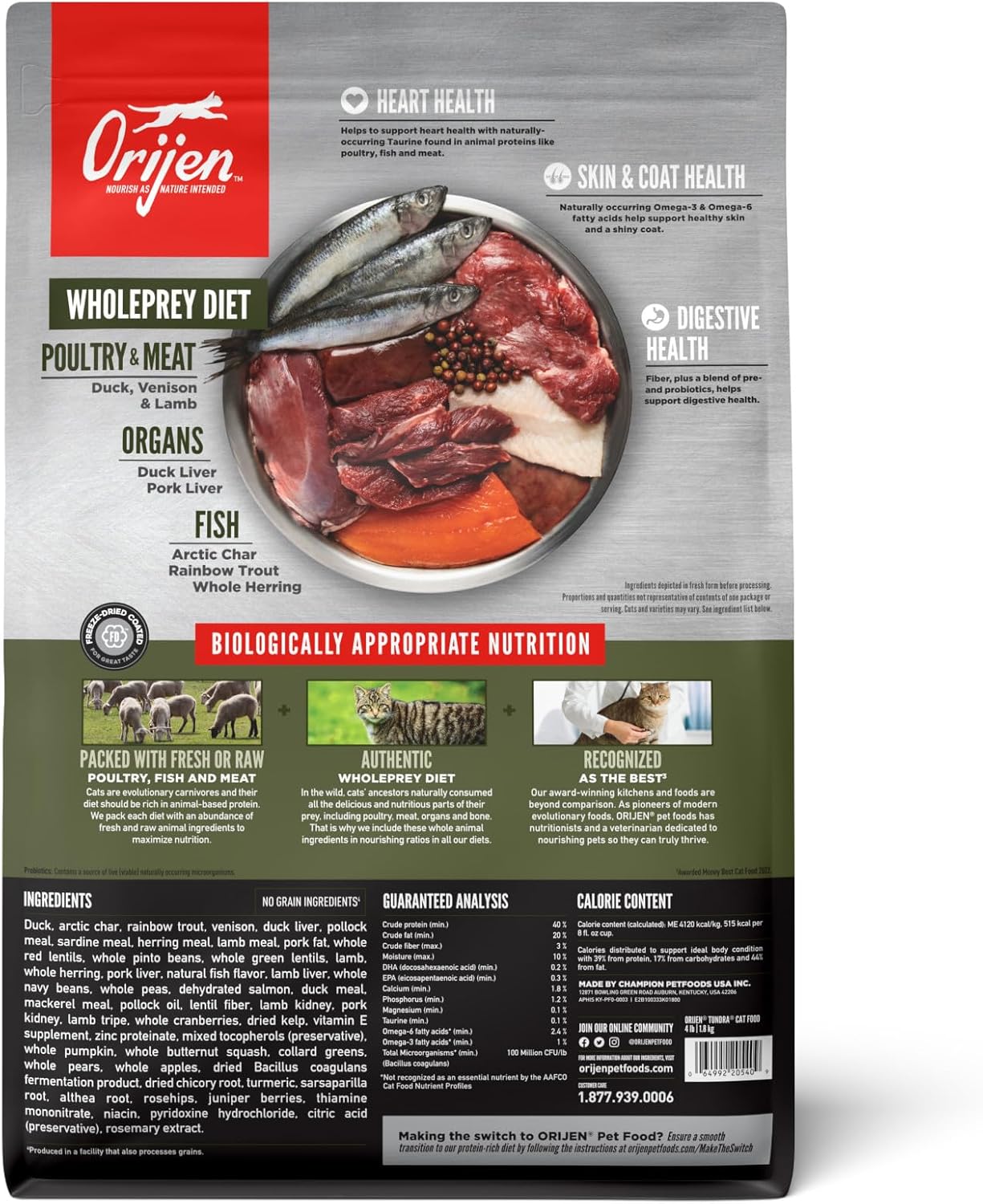 Orijen High Protein Premium Dry Cat Food