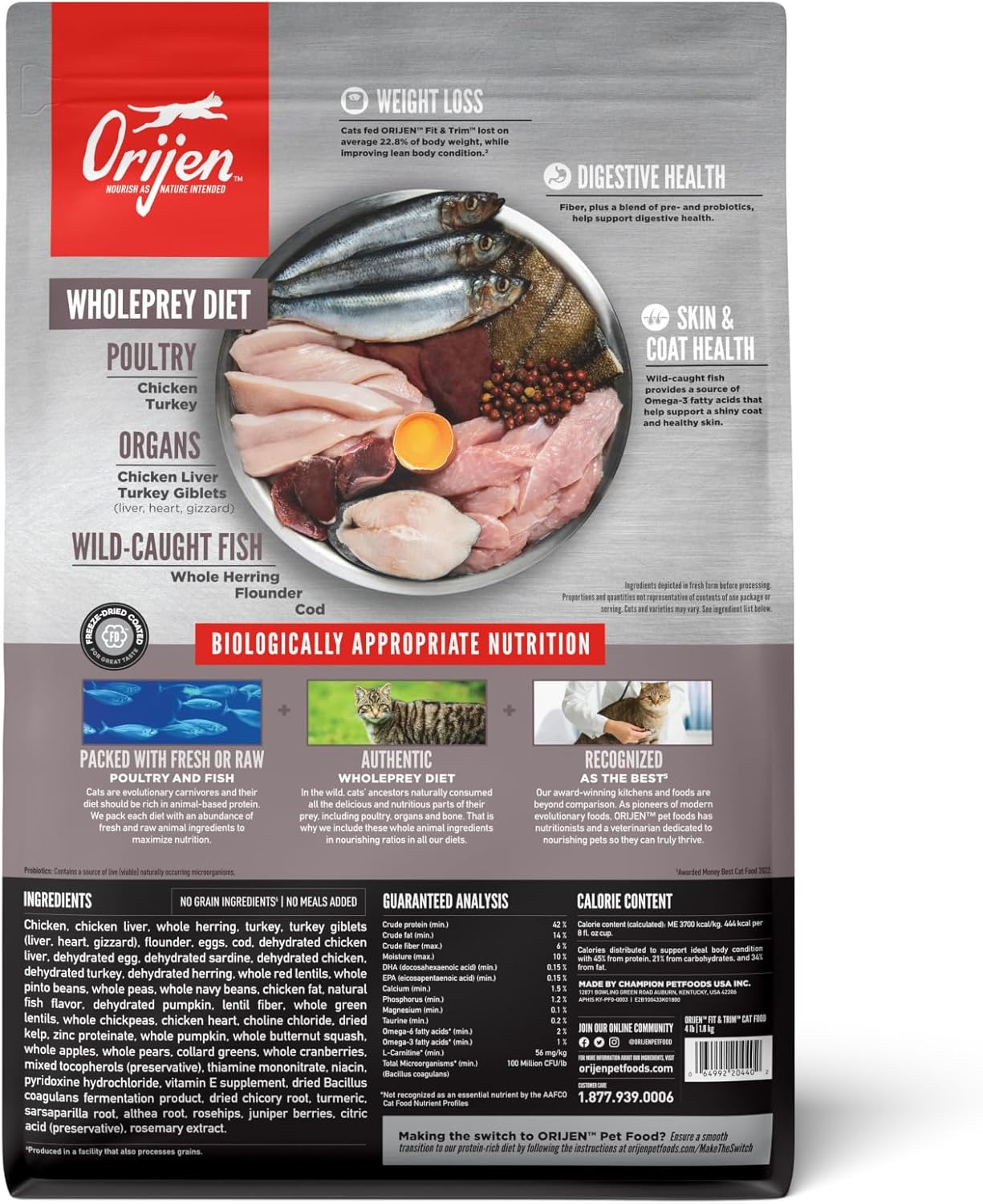Orijen High Protein Premium Dry Cat Food
