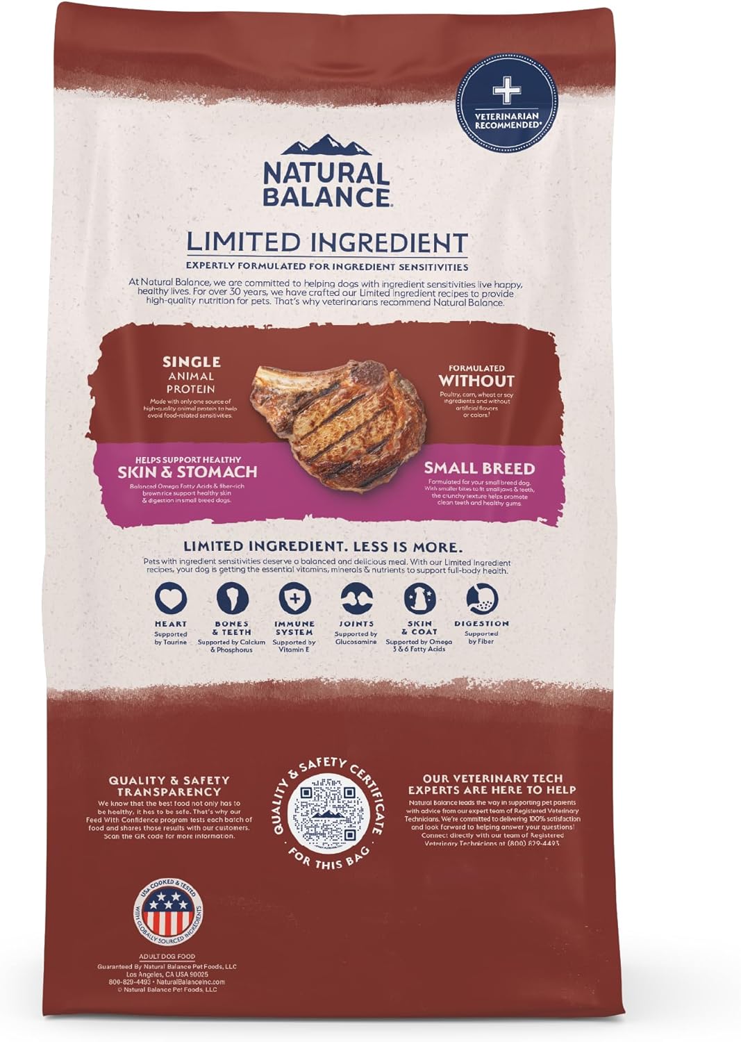 Natural Balance LID Dry Dog Food; Small Breeds