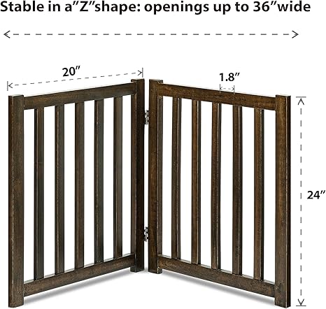 Free Standing Foldable Dog Gate 24" | 30"