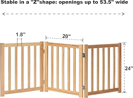 Free Standing Foldable Dog Gate 24" | 30"