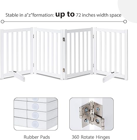 Free Standing Foldable Dog Gate 24" | 30"
