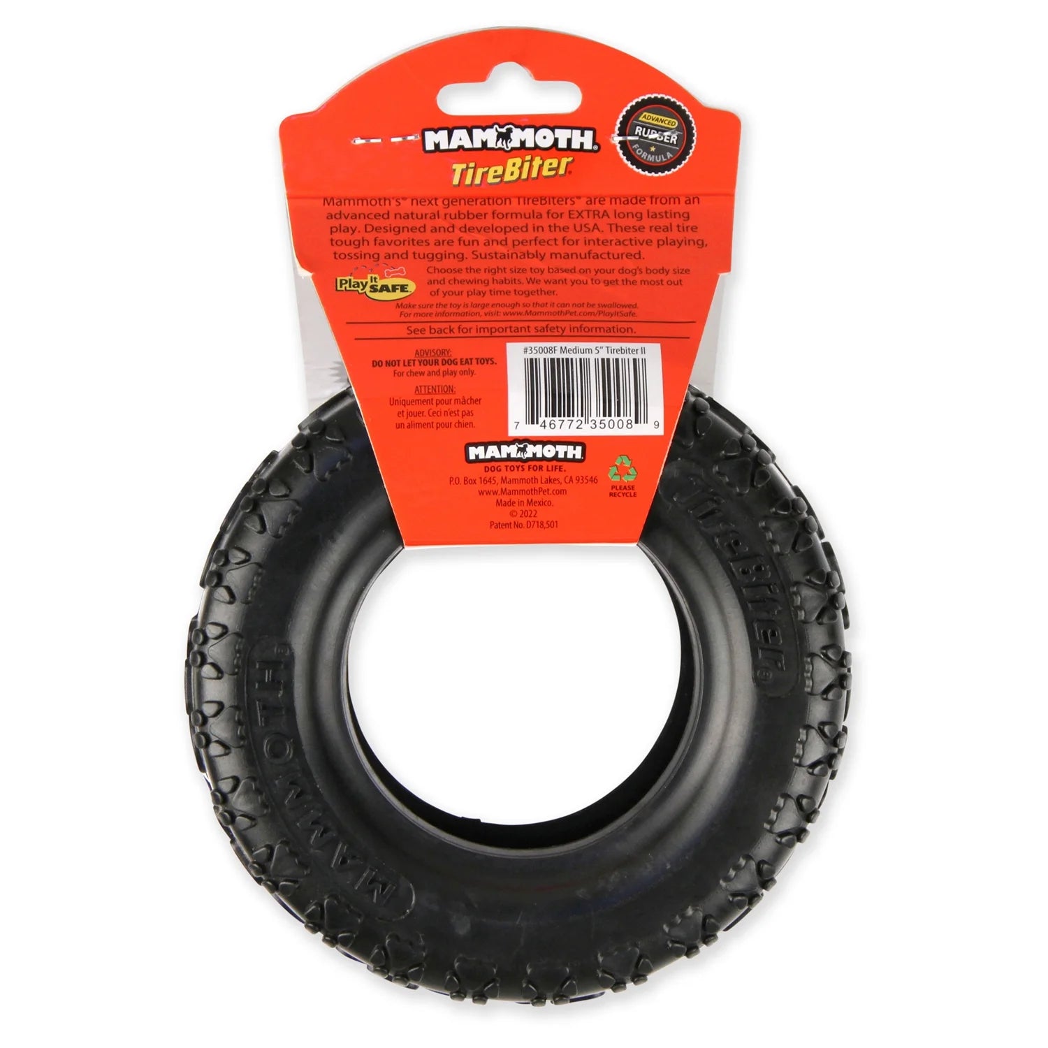 TireBiter Advanced Rubber Dog Toy